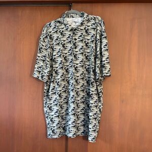 Men's IBKUL Camouflage Shirt